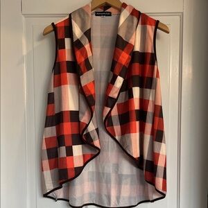 Romwe Multicolor Plaid Women's Vest